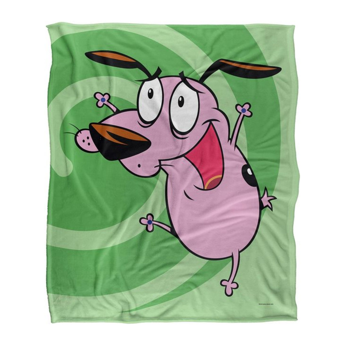 Courage Der Feige Hund Superweiche Decke mit seidigem Bezug, Schwarz, Breite: 152 cm - Bild 1