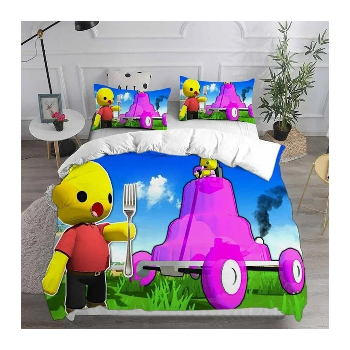 Creative Homewares Bettwäsche-Set Wobbly & Life mit Kissenbezügen, Multicolor, B/H: 140 x 210 cm - Bild 1