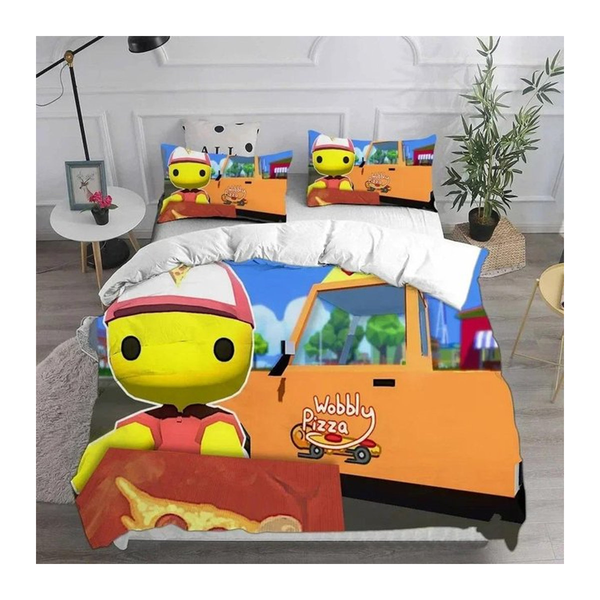 Creative Homewares Bettwäsche-Set Wobbly & Life mit Kissenbezügen, Multicolor, B/H: 220 x 240 cm - Bild 1