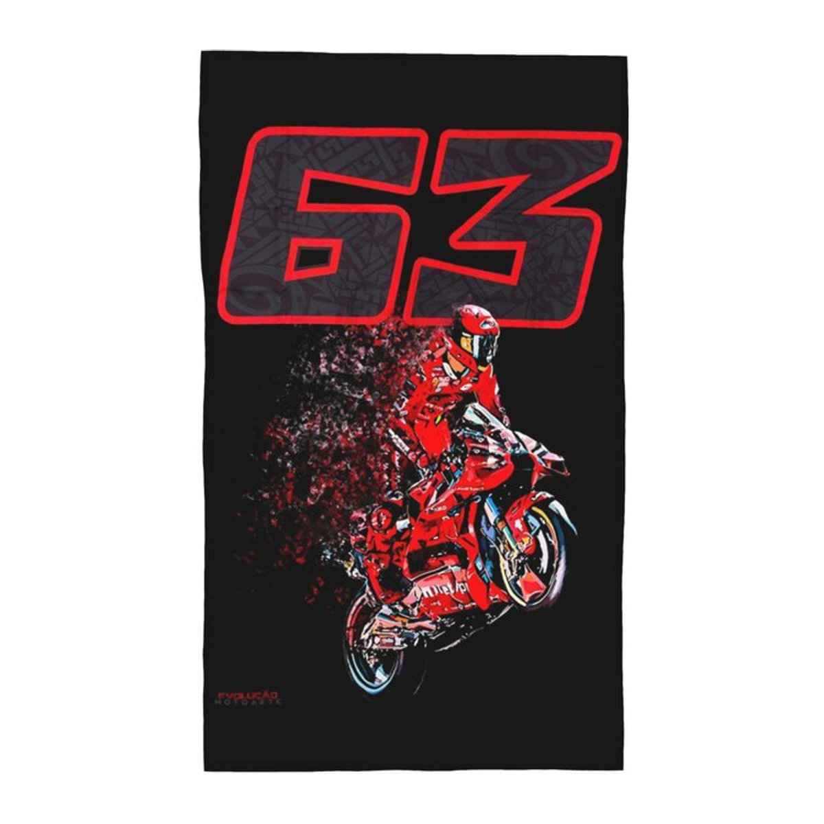 Creative Man Pecco Bagnaia 63 Handtuch Multicolor, Breite: 30 cm, Höhe: 60 cm - Bild 1