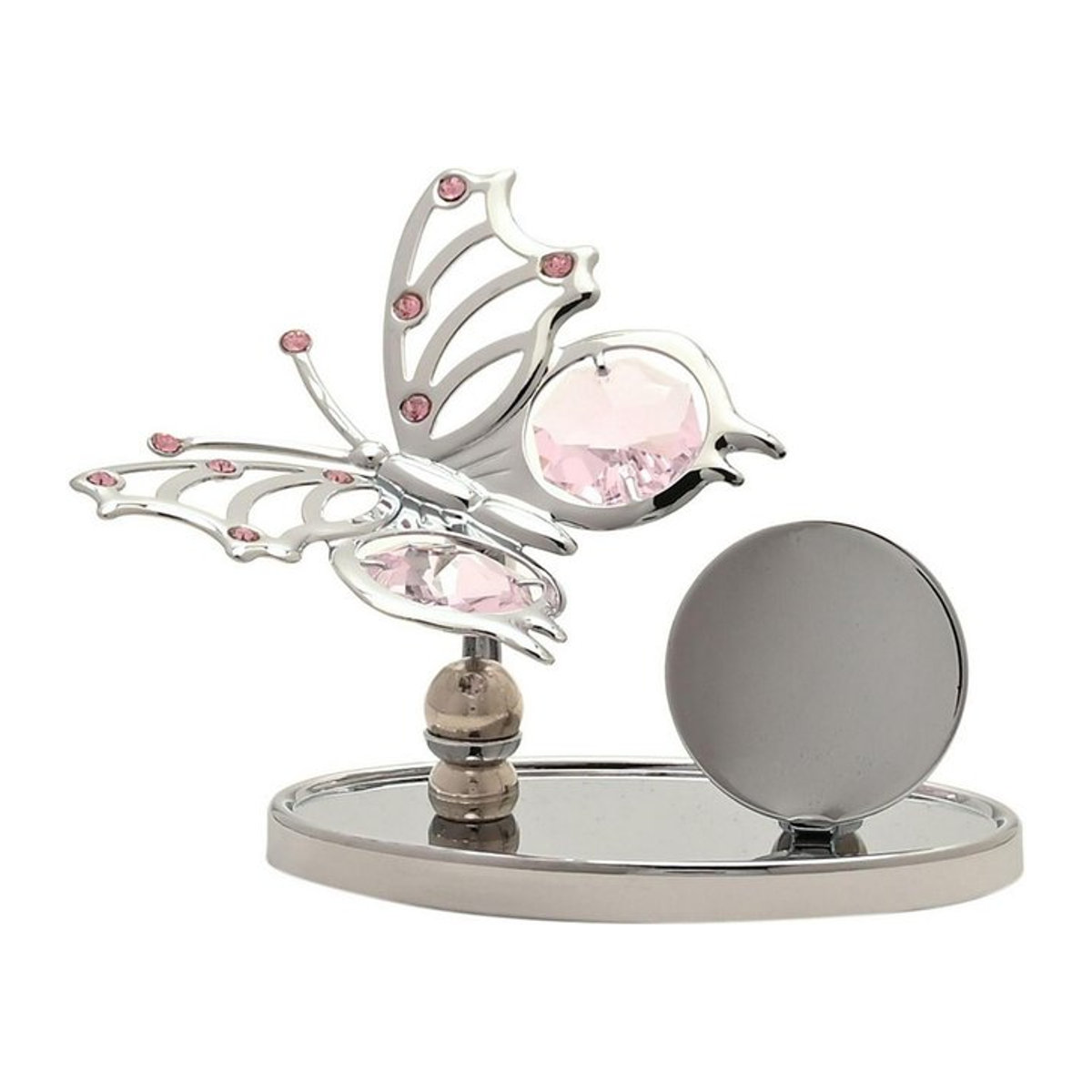 Crystocraft Schmetterling Ornament und Plakette aus Metall in Silber - Bild 1