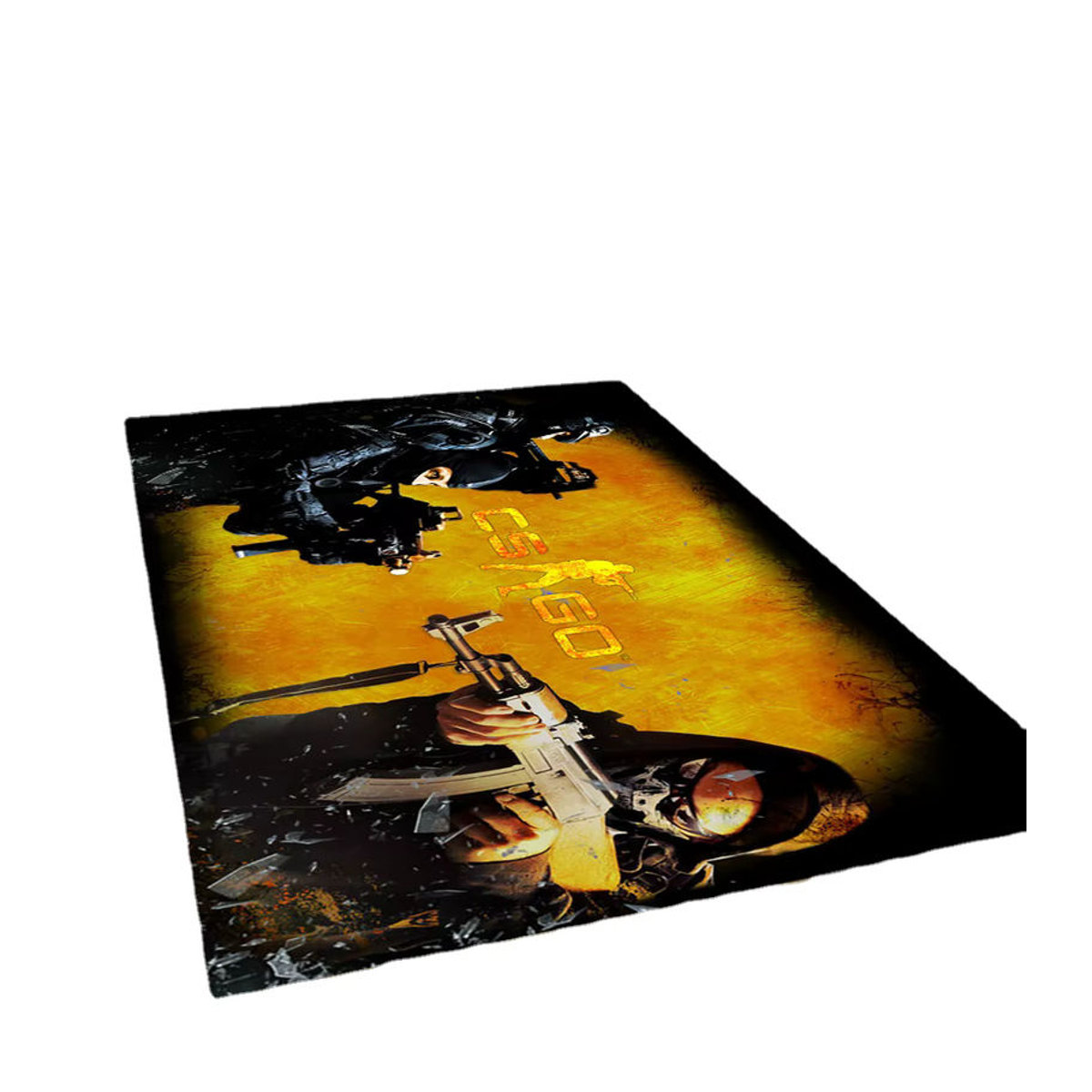 CS GO Counter Strike Gamer HD-Teppich als rutschfeste Bodenmatte für Wohnzimmer und Schlafzimmer - Bild 3