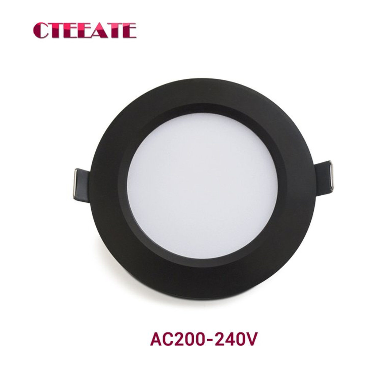 CTEEATE LED Einbaustrahler IP65 wasserdicht Schwarz minimalistisches Design - Bild 1