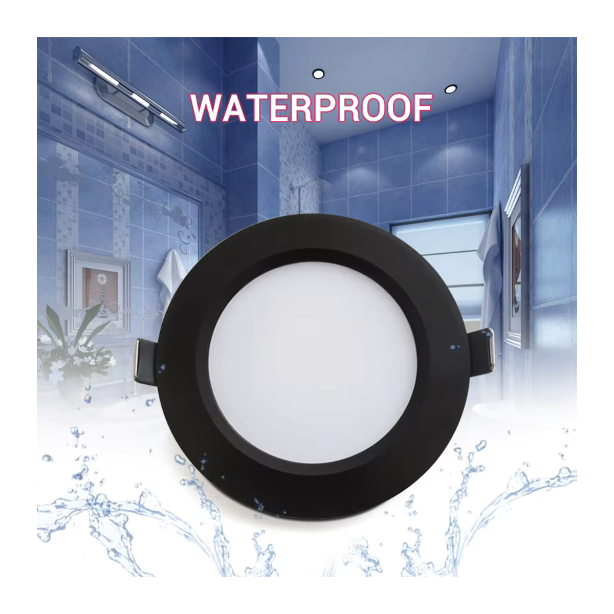 CTEEATE LED Einbaustrahler IP65 wasserdicht Schwarz minimalistisches Design - Bild 3
