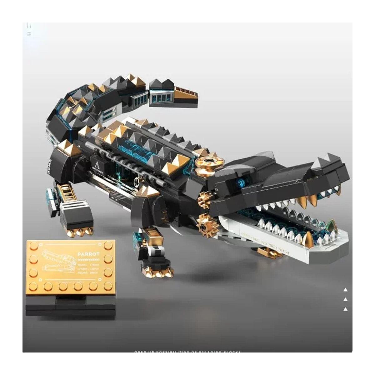 CTMA Bausteine Kit Tiermodell Papagei Goldfisch Krokodil Serie Kreatives Spielzeug Set - Bild 1