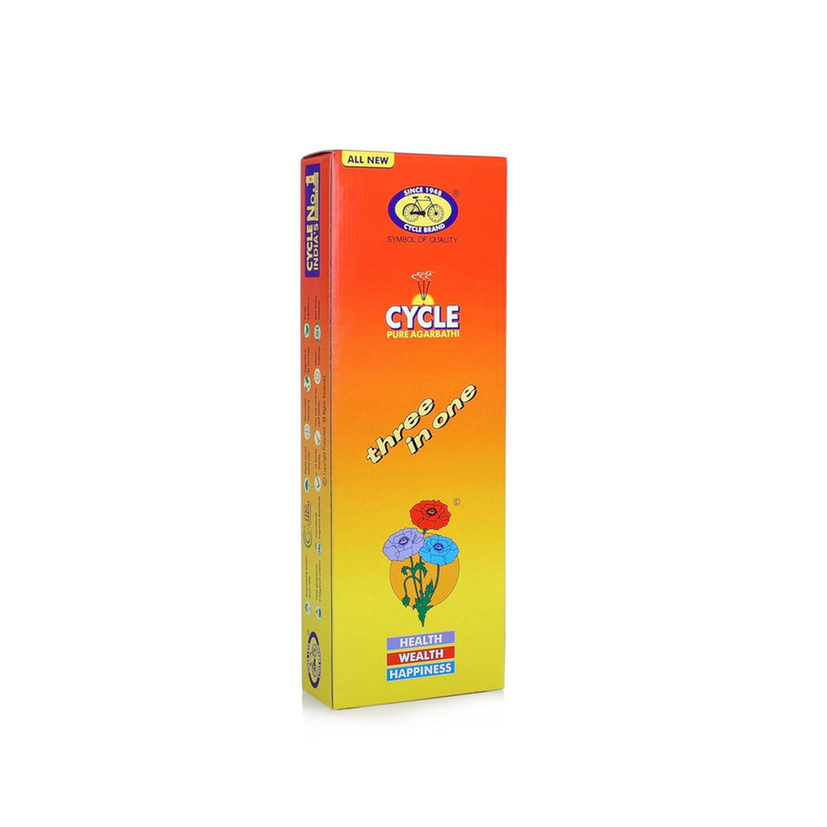 Cycle Pure Agarbatti Drei in Eins Räucherstäbchen 2er Pack mit floralem und holzigem Lilien-Duft für Puja und Meditation - Bild 2