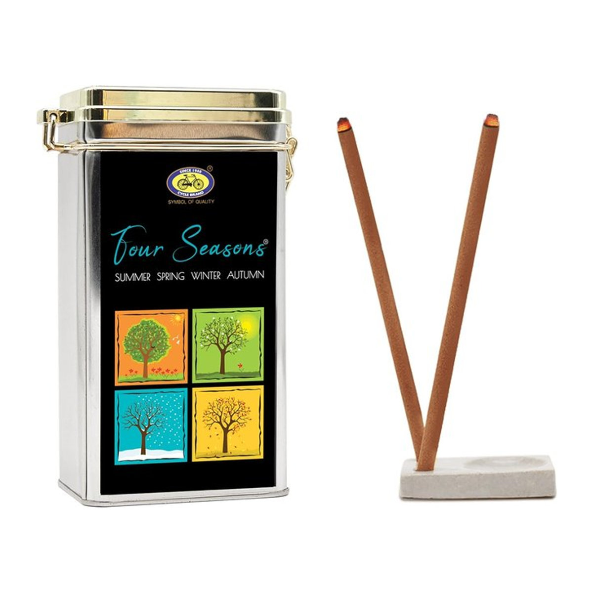 Cycle Pure Four Seasons Premium Bambusfreie Räucherstäbchen 240g Packung mit 104 Stück für Meditation und Entspannung - Bild 1
