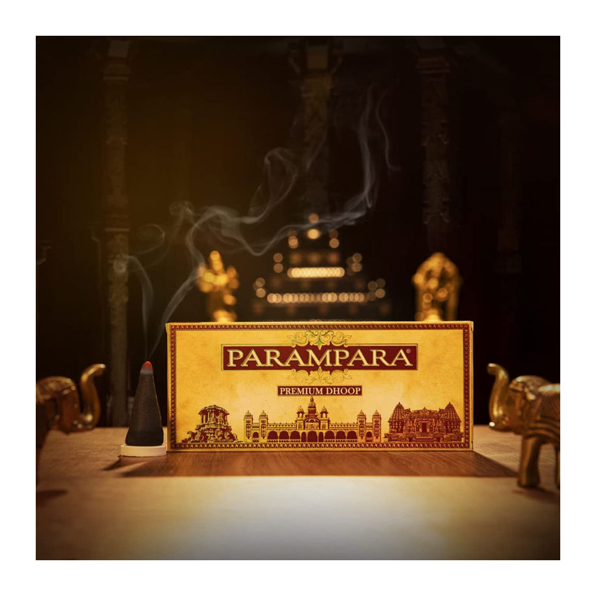 Cycle Pure Parampara Premium Wet Dhoop 3er-Pack 120 g Natürlicher Guggul-Duft mit reinem Ghee für Puja, Feste und Rituale - Bild 3