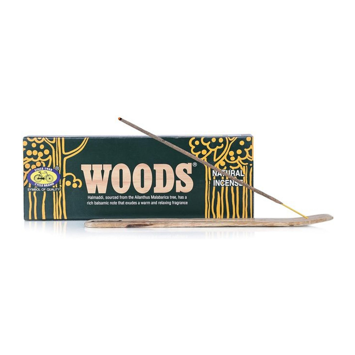 Cycle Pure Woods Natürliche Räucherstäbchen Floral mit Holz-Aschehalter, Mehrfarbig - Bild 1