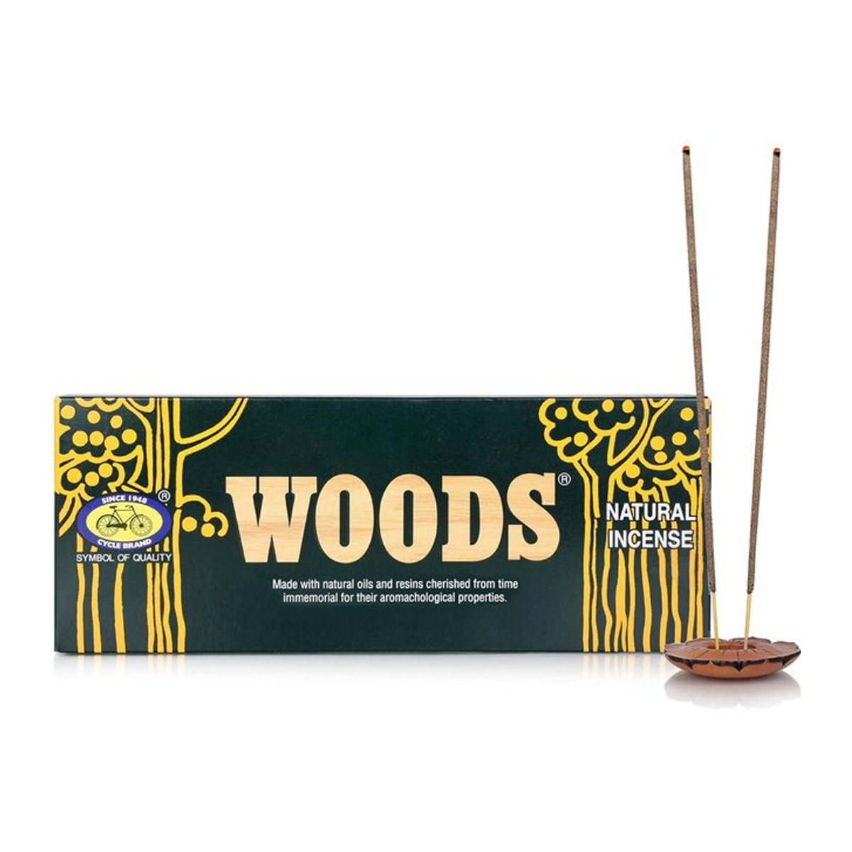 Cycle Pure Woods Natürliche Räucherstäbchen mit langanhaltendem Holzduft für Meditation und Puja, 70g - Bild 1