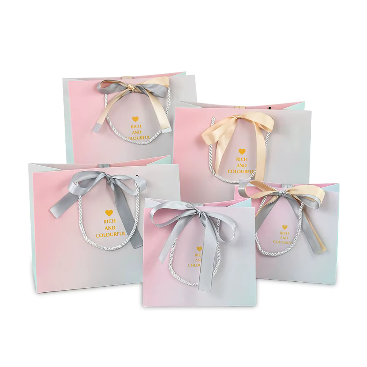 CYZIWEIN Bunte Geschenkboxen aus Papier für Hochzeit und Babyparty als Süßigkeiten- und Schokoladenboxen - Bild 2