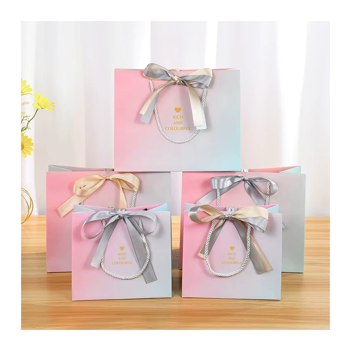 CYZIWEIN Bunte Geschenkboxen aus Papier für Hochzeit und Babyparty als Süßigkeiten- und Schokoladenboxen - Bild 4