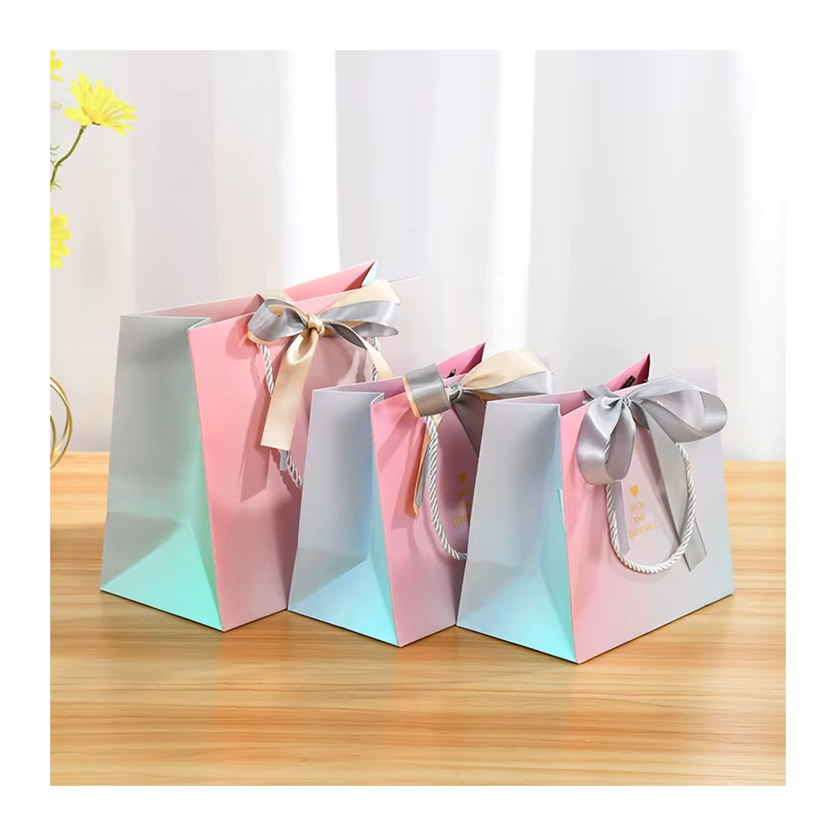 CYZIWEIN Bunte Geschenkboxen aus Papier für Hochzeit und Babyparty als Süßigkeiten- und Schokoladenboxen - Bild 5