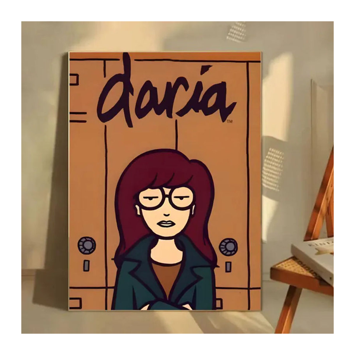 D-Daria American Comedy Anime Poster Wasserdichter Wandaufkleber in Weiß und Mehrfarbig - Bild 4