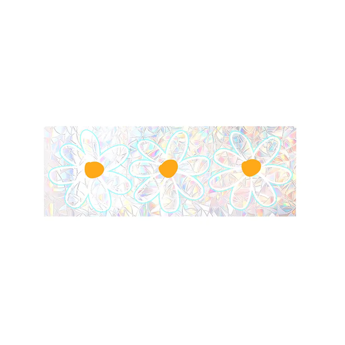 Daisy Flower Sun Catcher Aufkleber aus PVC, selbstklebendes Fenster Tattoo mit Regenbogeneffekt für Schlafzimmer und Home Decor - Bild 5