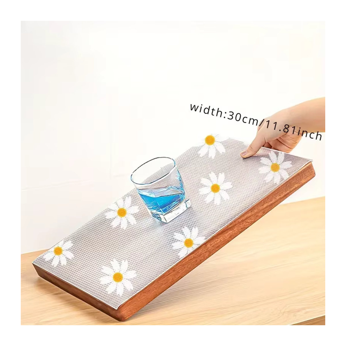 Daisy Schubladeneinlage wasserdichte Regaleinlage und Matte für Küchenschränke B: 30 cm, L: 100 cm - Bild 2