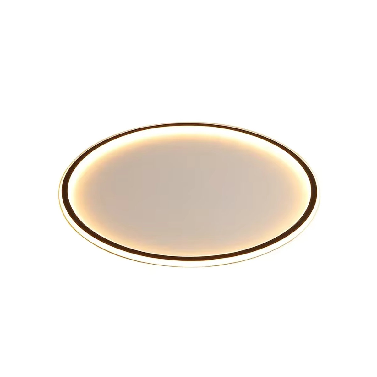 DAMIASMIL LED Deckenleuchte im skandinavischen Minimalismus mit Fernbedienung, kreisförmiger Kronleuchter für Schlafzimmer, Wohnzimmer oder Flur, Schwarz/Weiß - Bild 4