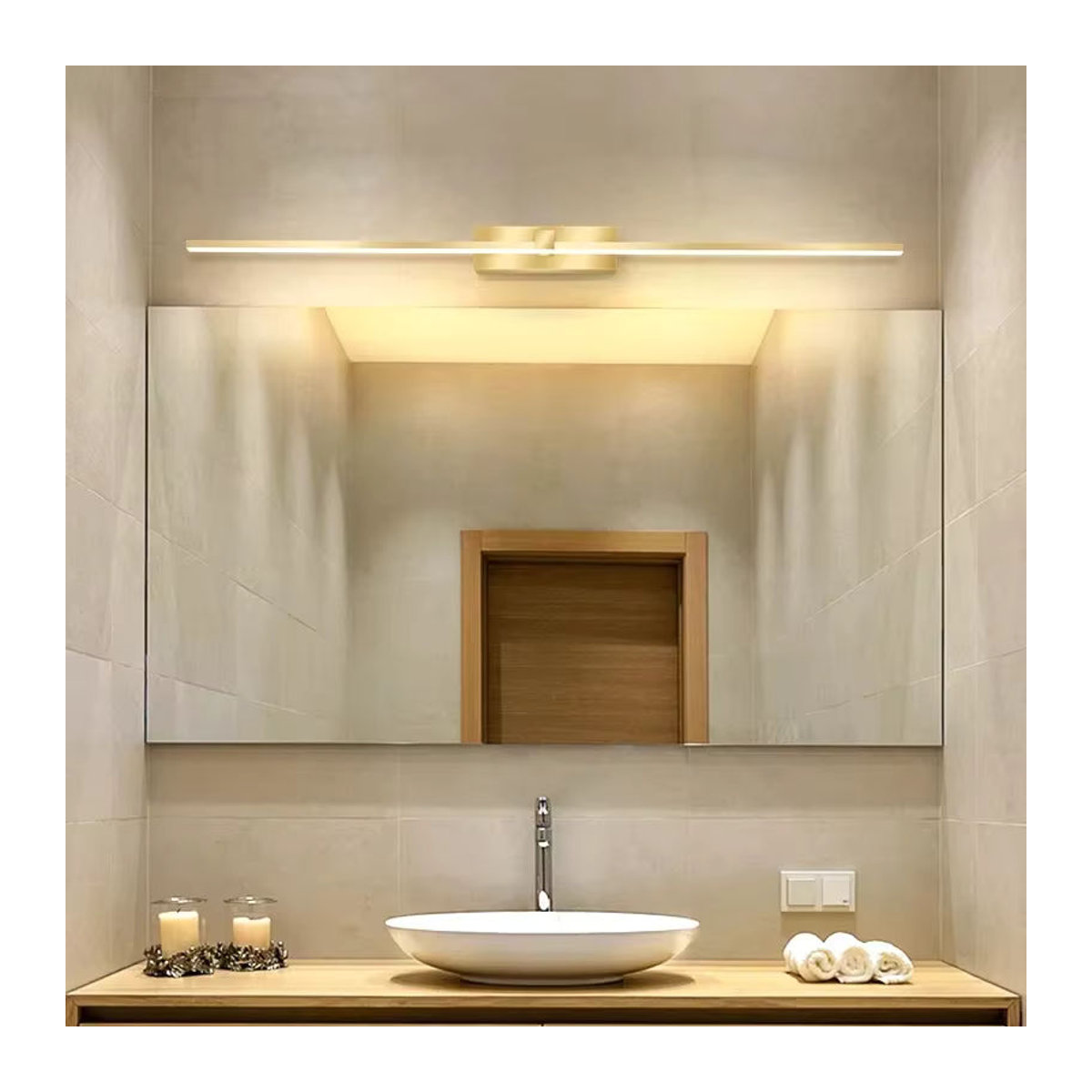 DAMIASMIL Moderne LED-Wandleuchte in Warmweiß für Schlafzimmer, Flur und Badezimmer - Bild 3