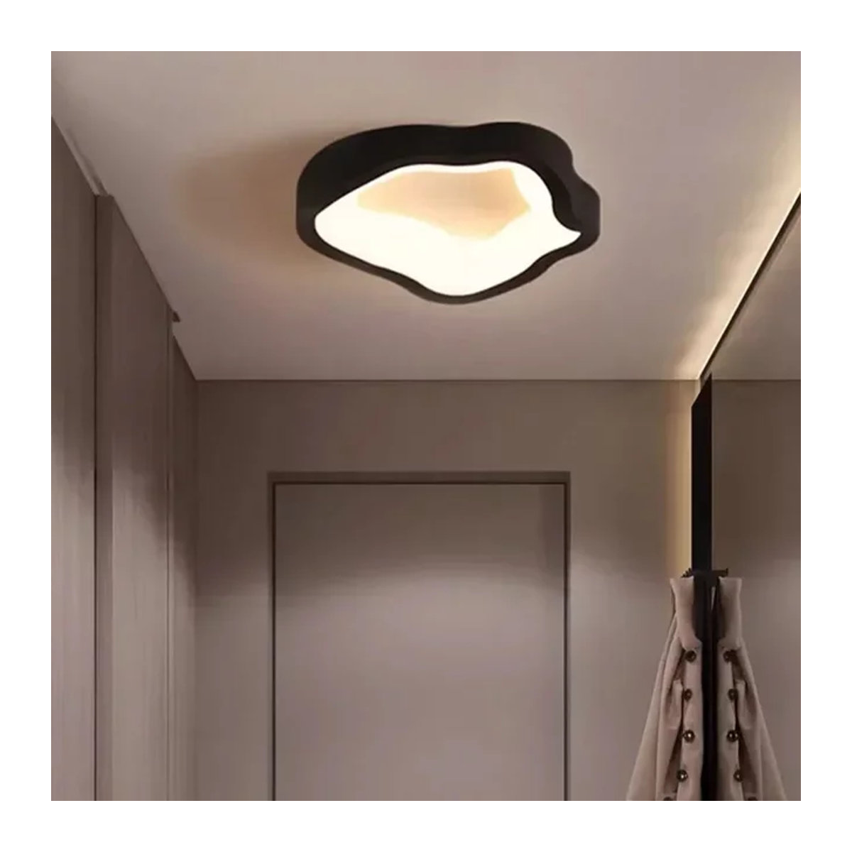 DAMIASMIL Nordic LED Deckenlampe in Schwarz mit kaltweißem Licht, minimalistischer Kronleuchter für Wohnzimmer, Esszimmer und Schlafzimmer - Bild 1