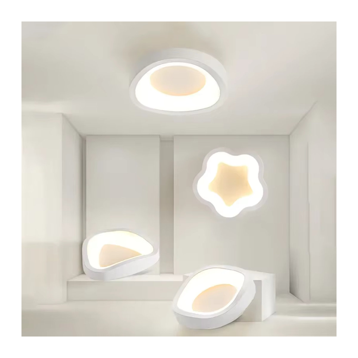 DAMIASMIL Nordic LED Deckenlampe in Schwarz mit kaltweißem Licht, minimalistischer Kronleuchter für Wohnzimmer, Esszimmer und Schlafzimmer - Bild 2