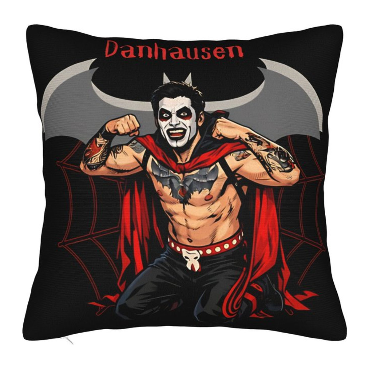 Danhausen Wrestler Kissenbezug aus Peach Skin für Dekokissen, B/H: 18 x 18 cm - Bild 1