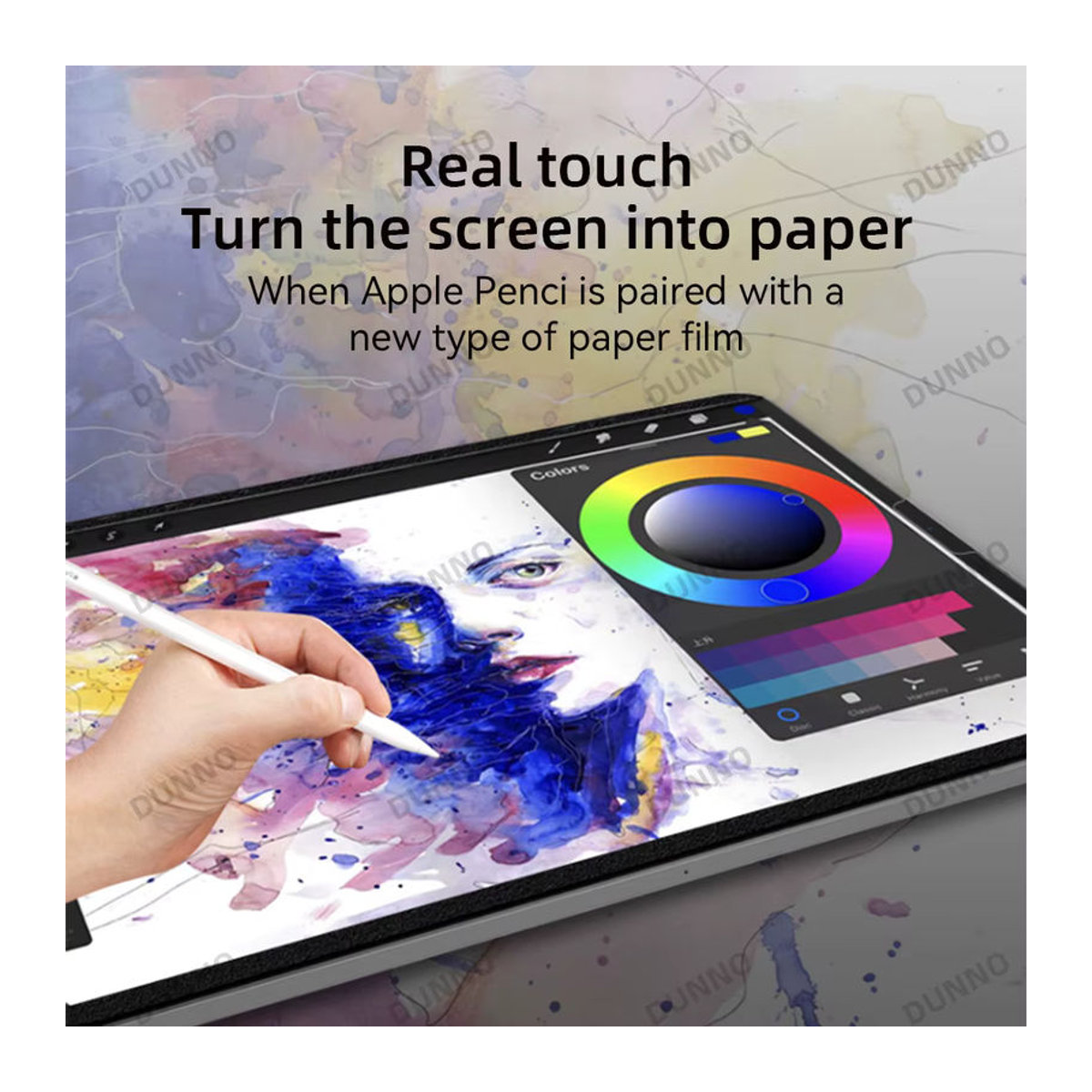 DANYCASE Magnetische Displayschutzfolie mit Papiergefühl für iPad Air 11 Zoll 2024 und iPad Pro 11/12,9 Zoll sowie iPad Air 4 5 Generation, abnehmbar, transparent - Bild 2