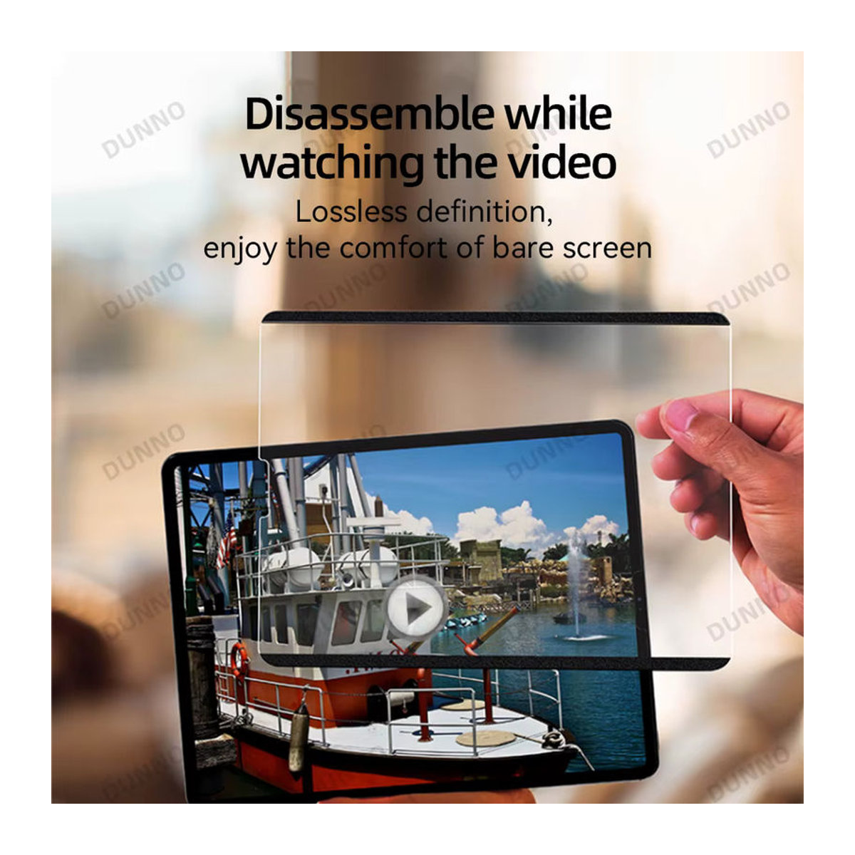 DANYCASE Magnetische Displayschutzfolie mit Papiergefühl für iPad Air 11 Zoll 2024 und iPad Pro 11/12,9 Zoll sowie iPad Air 4 5 Generation, abnehmbar, transparent - Bild 3