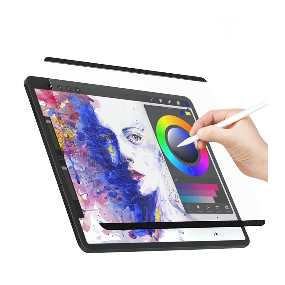 DANYCASE Magnetische Displayschutzfolie mit Papiergefühl für iPad Air 11 Zoll 2024 und iPad Pro 11/12,9 Zoll sowie iPad Air 4 5 Generation, abnehmbar, transparent - Bild 7