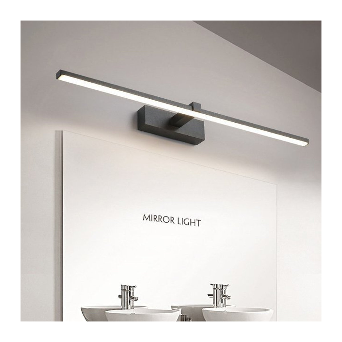 DARHYN Moderne LED Wandlampe aus Aluminium für das Badezimmer wasserdicht in Weiß oder Schwarz - Bild 1