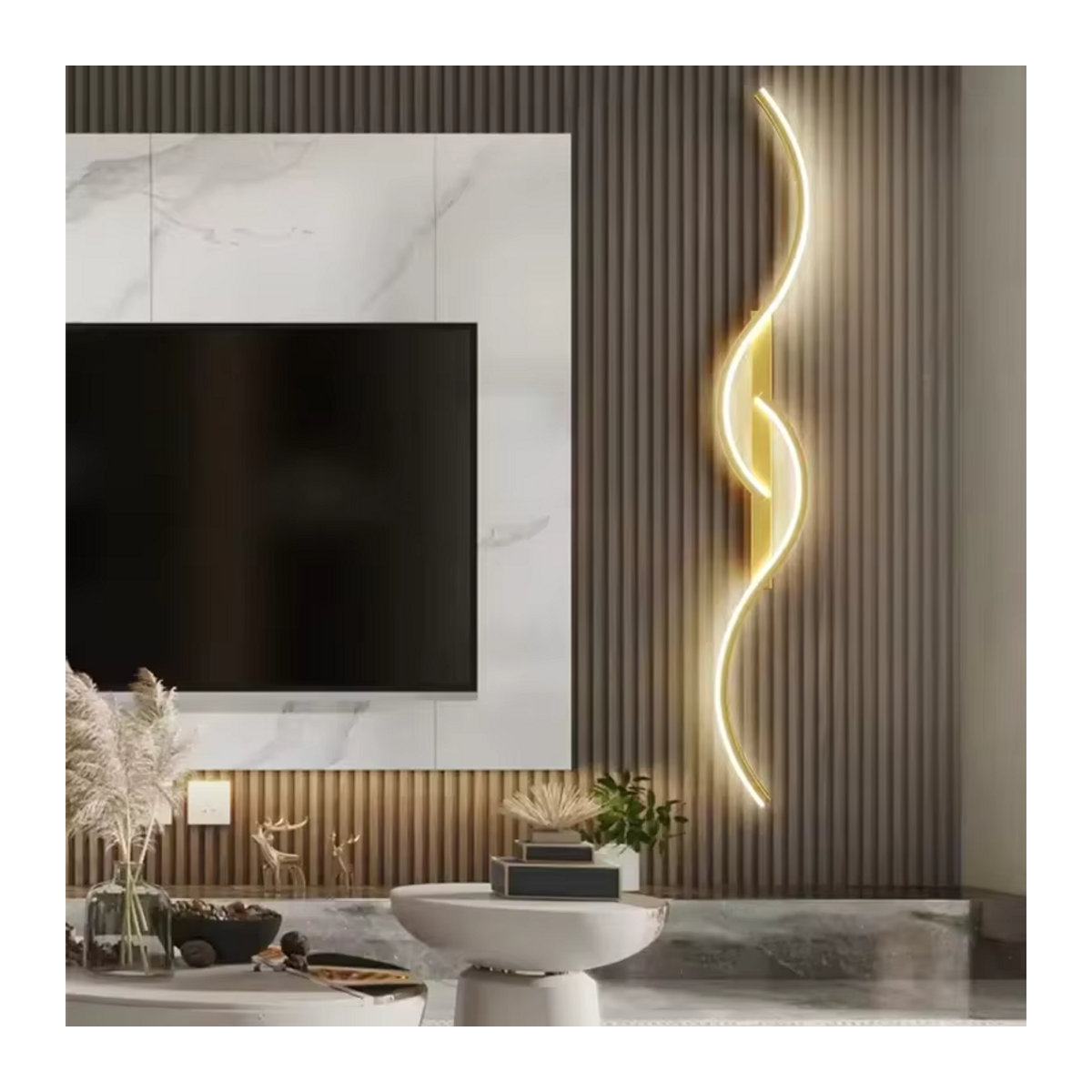 DARHYN Moderne LED Wandlampe Minimalistisch in Weiß aus Aluminium - Bild 3