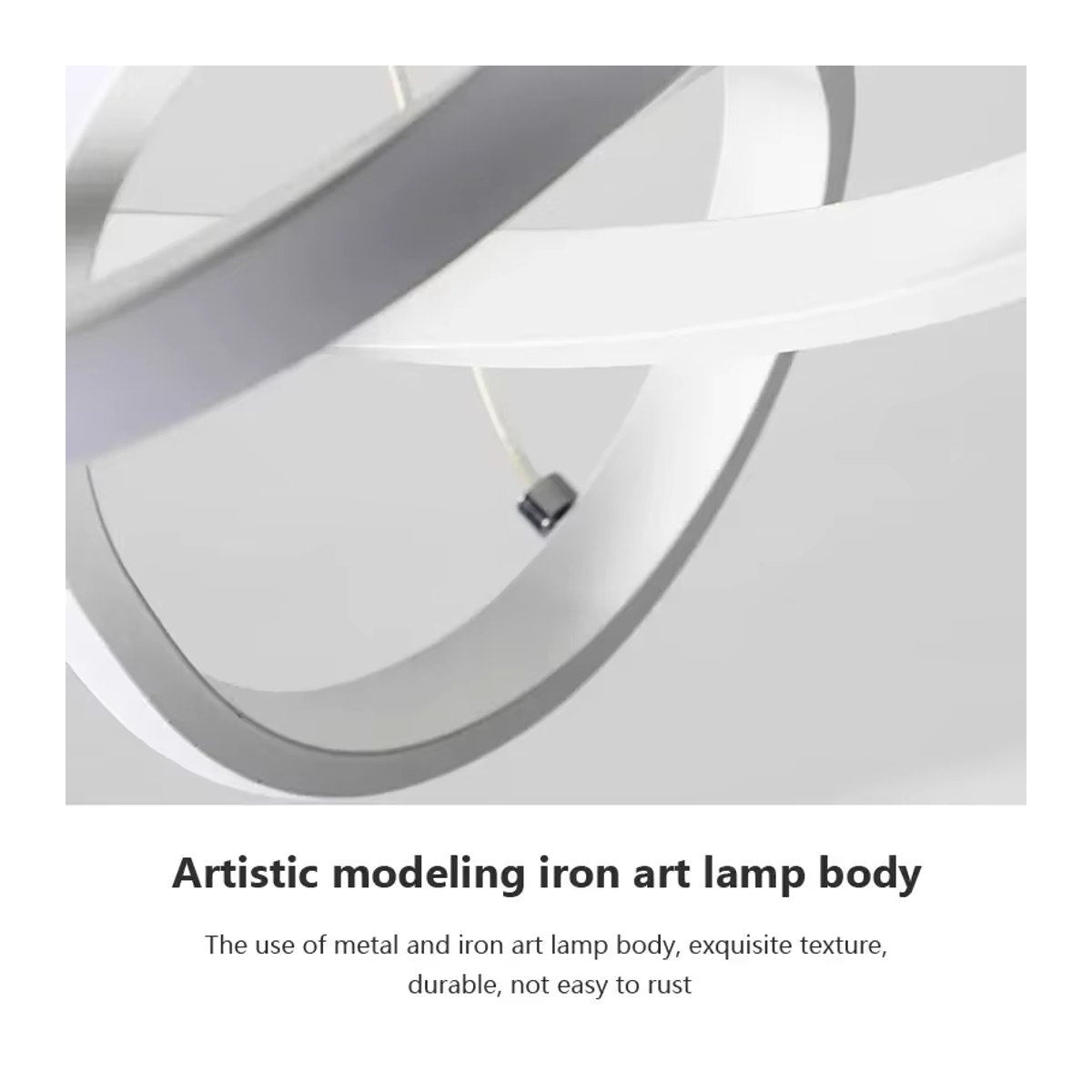 DARHYN Pendelleuchte LED im skandinavischen Design aus Metall, Schwarz - Bild 3