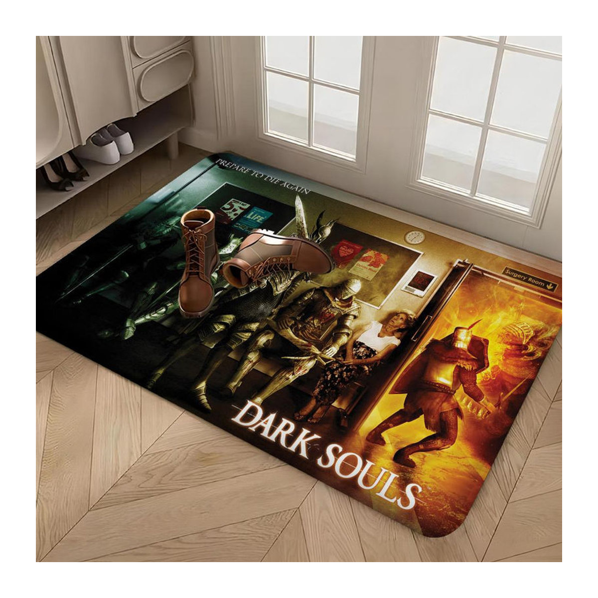 Dark Souls Flurteppich Rutschfeste Matte für Wohnzimmer, Balkon oder Waschküche B/B/H: 40 x 60 cm - Bild 2