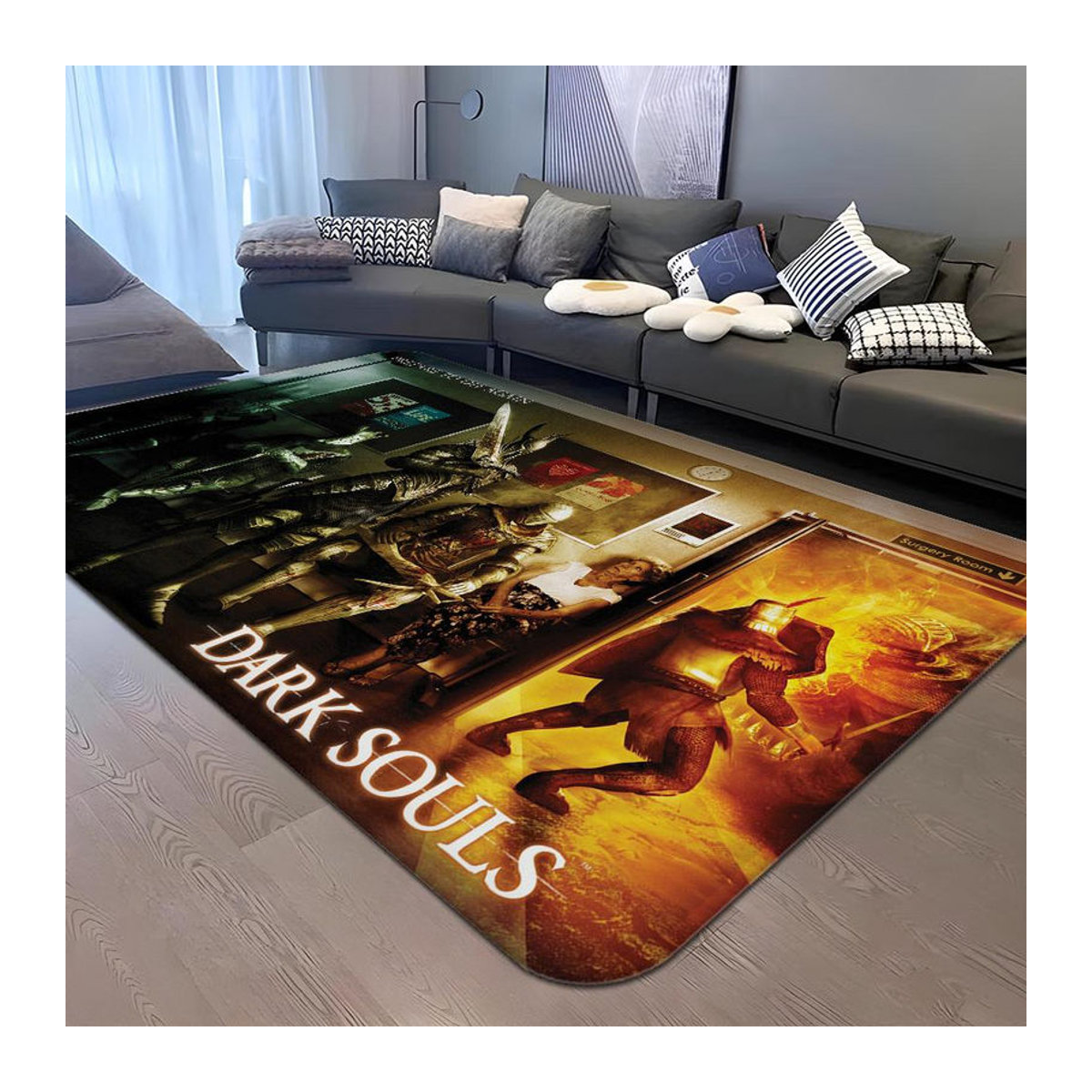 Dark Souls Flurteppich Rutschfeste Matte für Wohnzimmer, Balkon oder Waschküche B/B/H: 40 x 60 cm - Bild 3