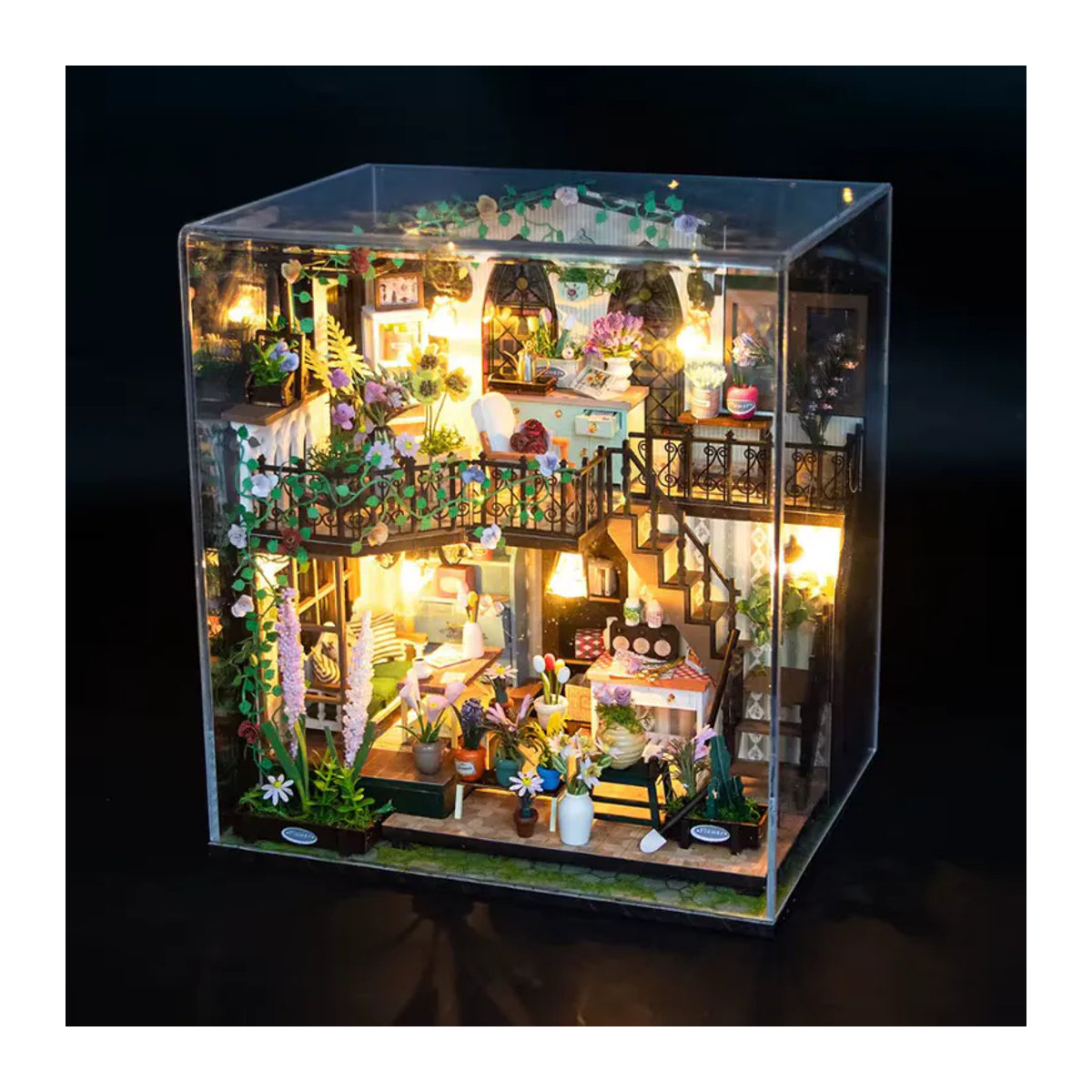 Dashi Garden DIY-Miniaturhaus aus Holz als handmontiertes Architekturmodell in Mehrfarbig - Bild 3