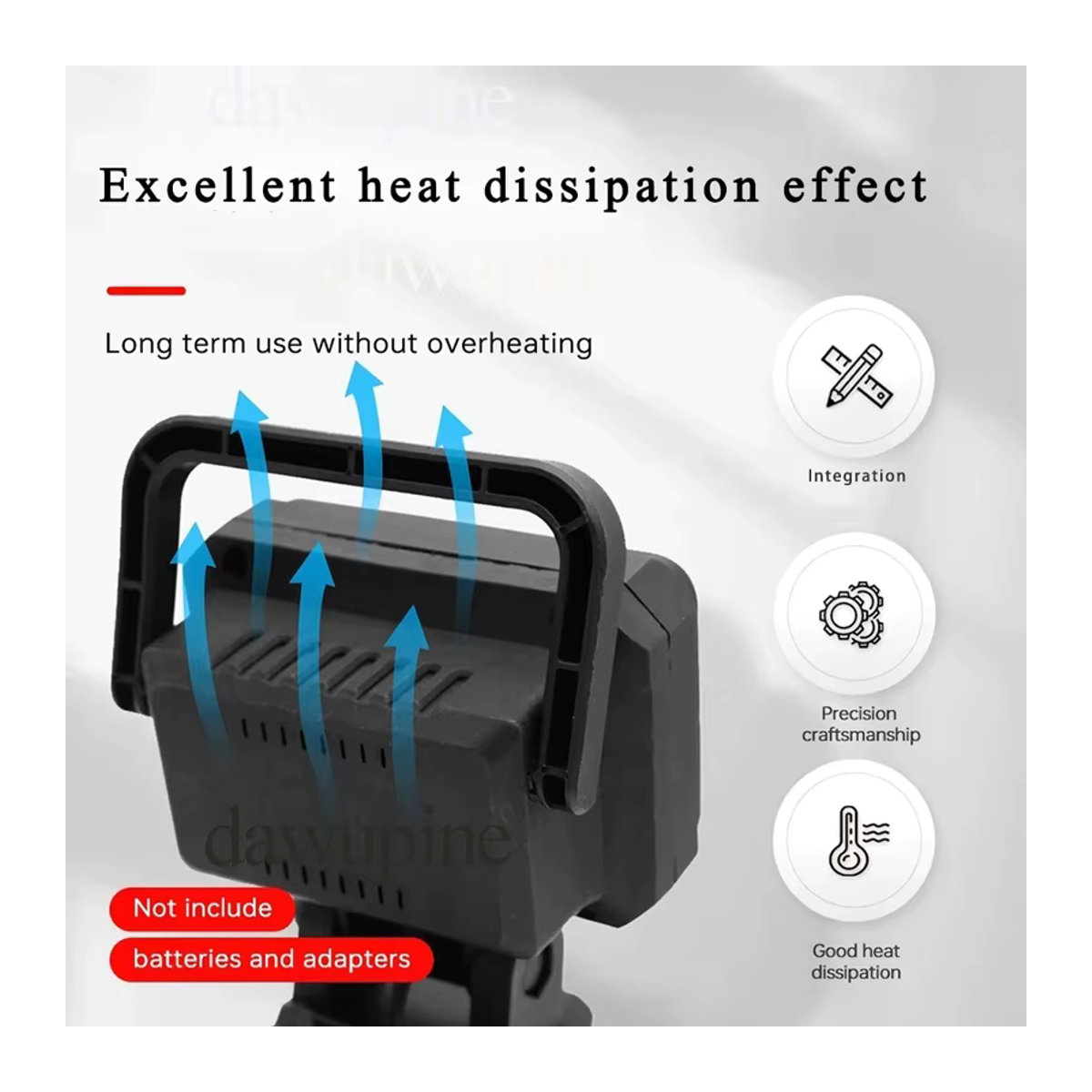 Dawupine LED Arbeitslicht für Makita 18V Li-Ion Akku, Taschenlampe und Scheinwerfer mit 15 Perlen - Bild 4