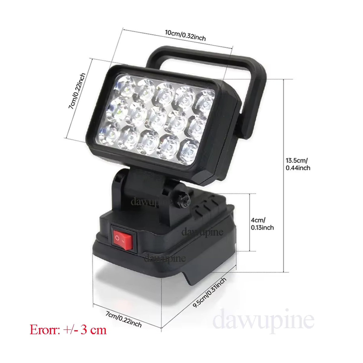 Dawupine LED Arbeitslicht für Makita 18V Li-Ion Akku, Taschenlampe und Scheinwerfer mit 15 Perlen - Bild 6