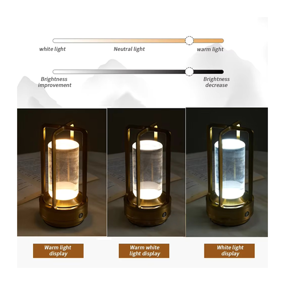 DBF LED Tischlampe aus Aluminium in Alufarben mit Kristall-Design und Touch-Schalter für Restaurant, Bar oder Schlafzimmer - Bild 1