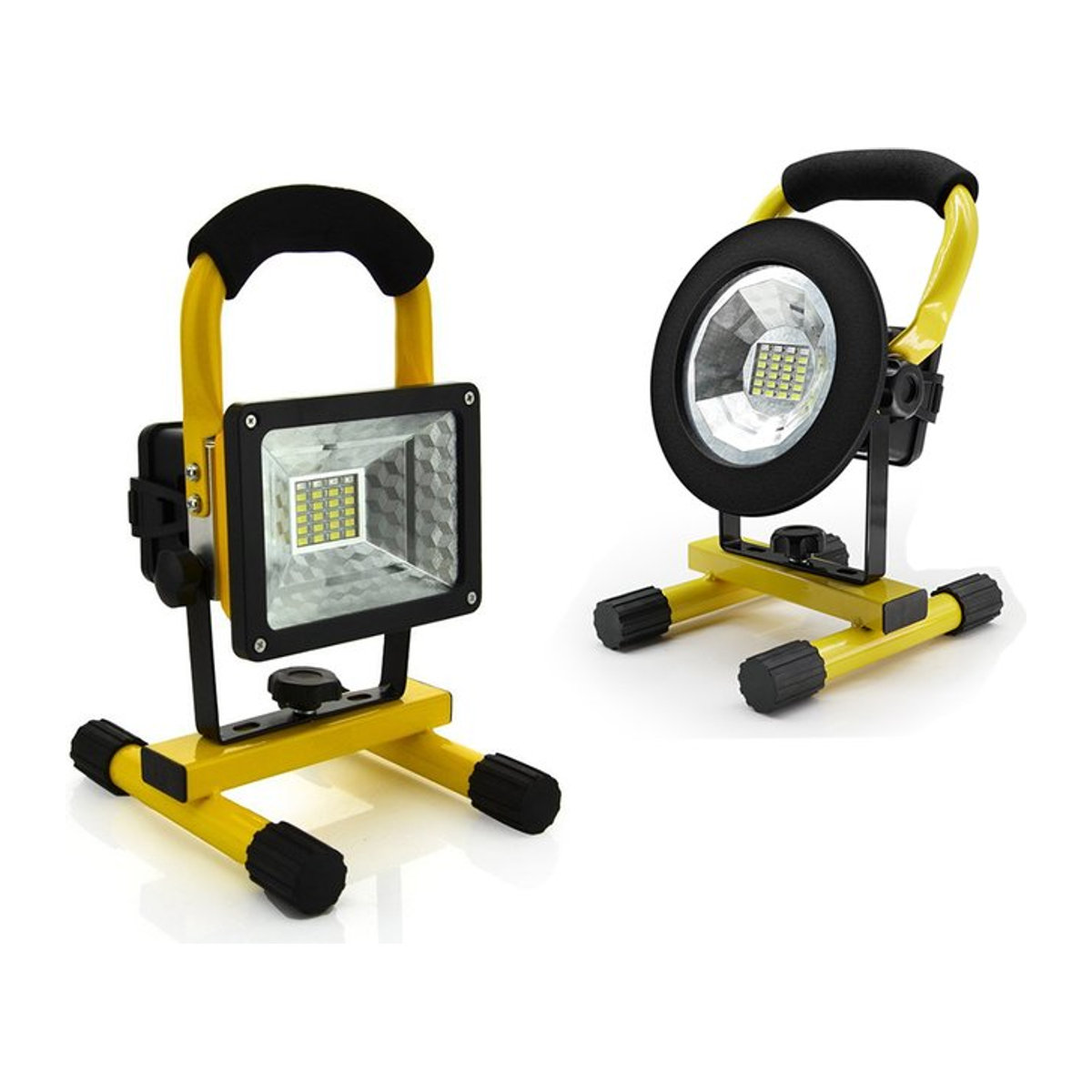 DBF Tragbares wiederaufladbares LED-Flutlicht mit 30 W, wasserdichter batteriebetriebener Suchscheinwerfer und Outdoor-Arbeitslampe für Camping - Bild 1