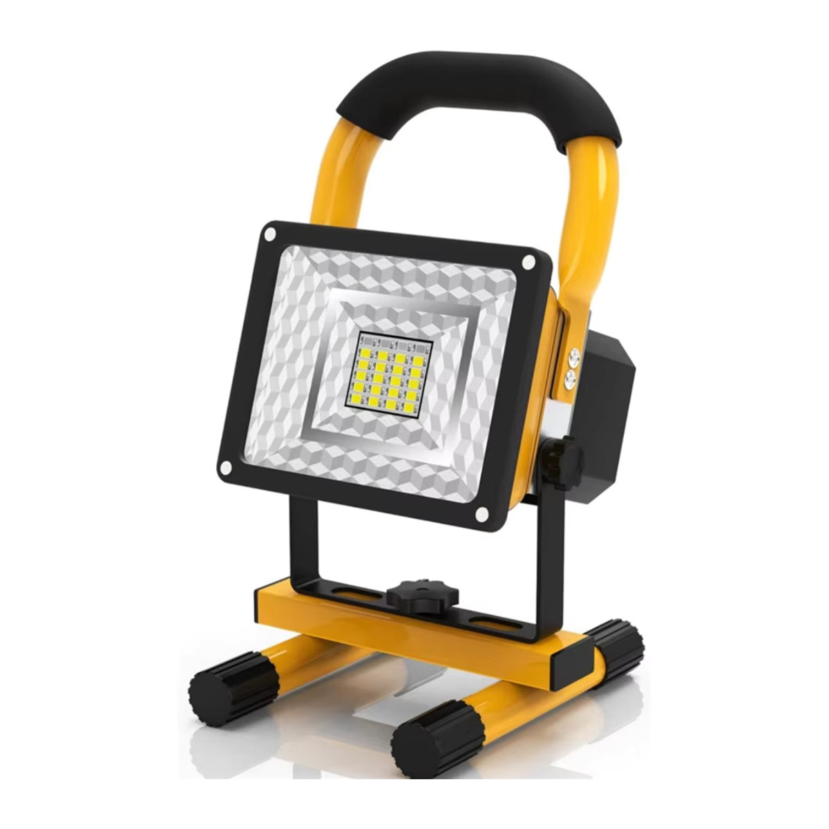 DBF Tragbares wiederaufladbares LED-Flutlicht mit 30 W, wasserdichter batteriebetriebener Suchscheinwerfer und Outdoor-Arbeitslampe für Camping - Bild 7