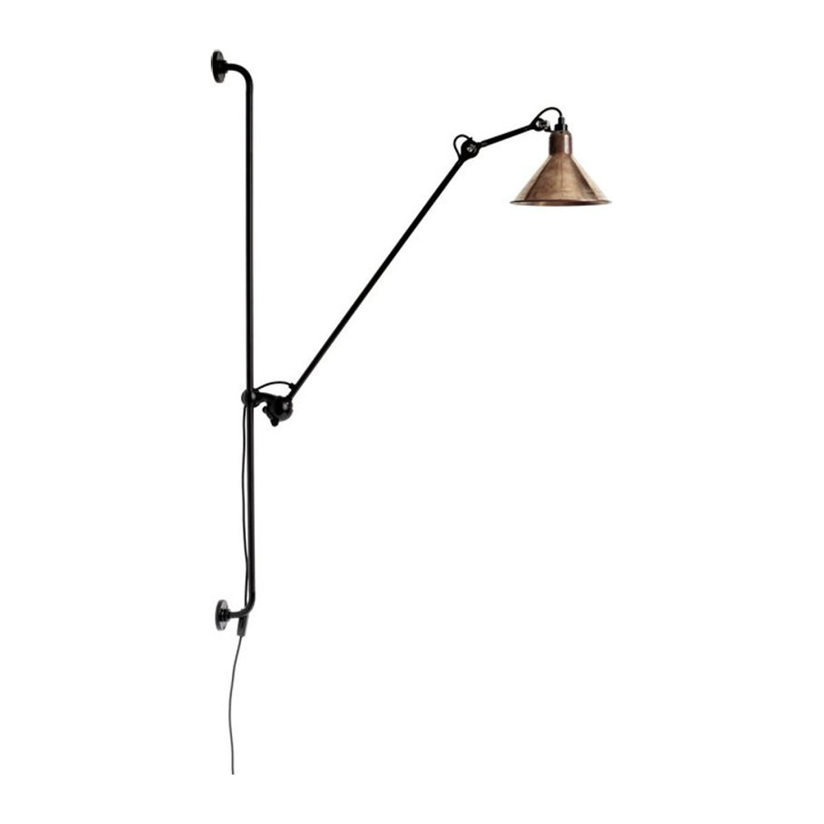 DCWéditions Lampe Gras N 214 Wandleuchte im Industrial Retro Design in Schwarz und Bronze - Bild 1