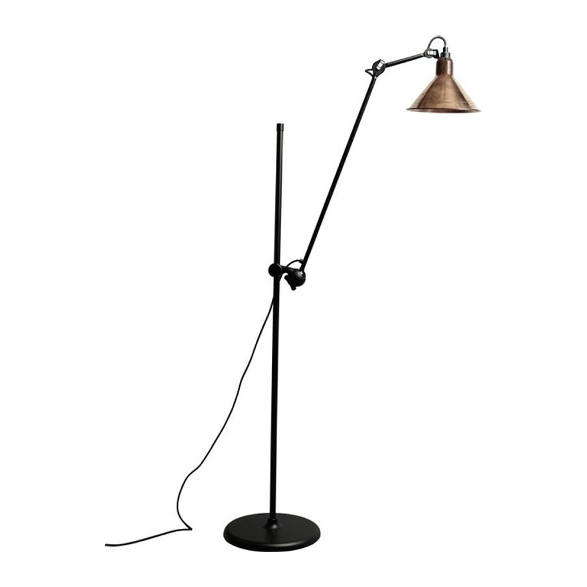 DCWéditions Lampe Gras N 215 Stehleuchte in Schwarz im Industrial Design - Bild 1