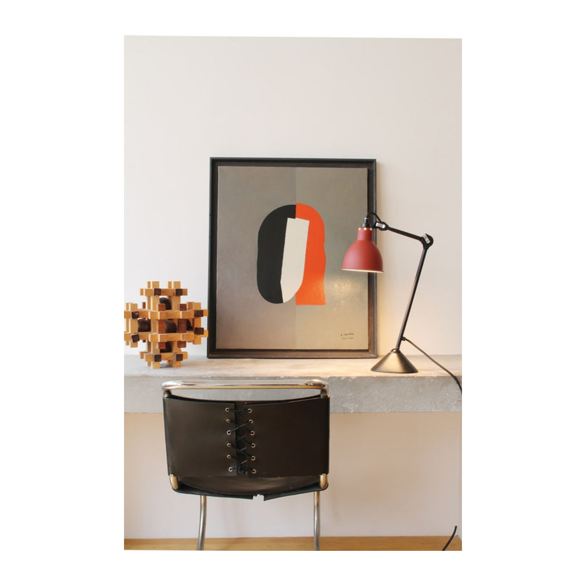 DCWéditions Tischleuchte Gras N 205 in Schwarz im modernen Industrial-Design - Bild 1
