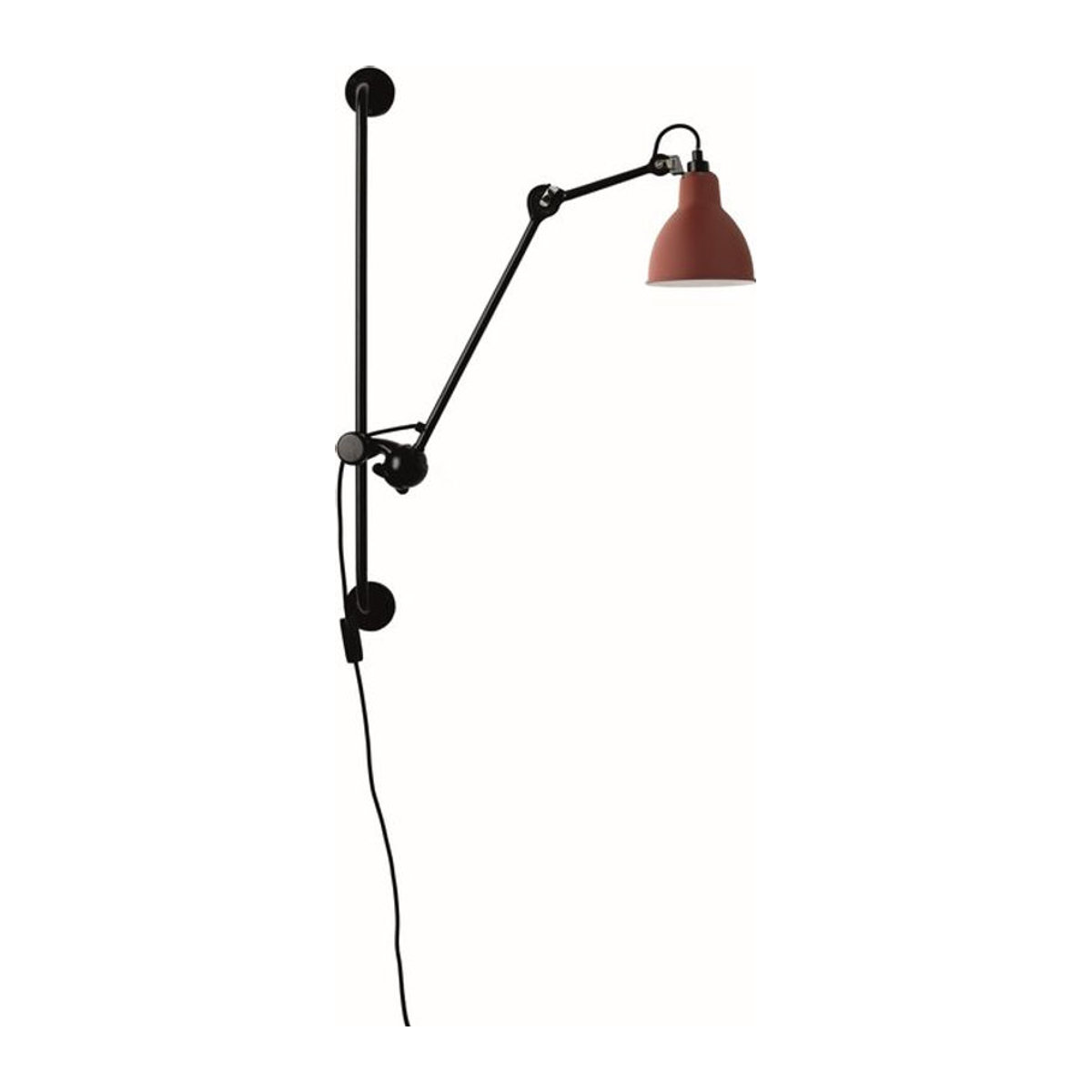 DCWéditions Wandleuchte Gras N 210 in Rot im Industrial-Design - Bild 1