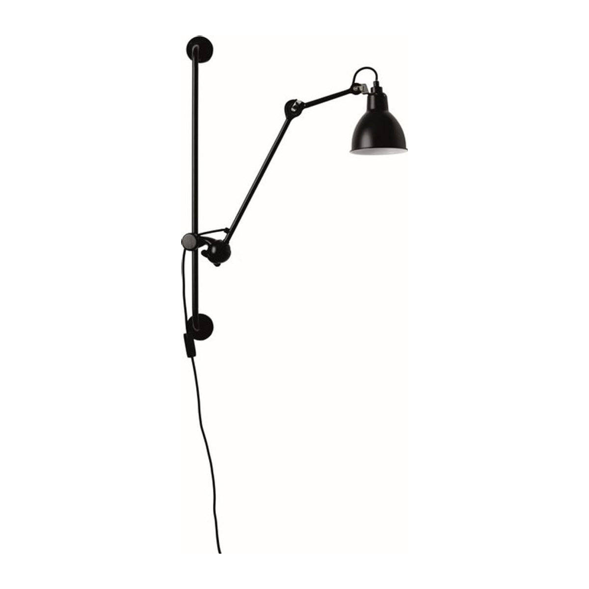 DCWéditions Wandleuchte Gras N 210 in Schwarz im Industrial-Design - Bild 1