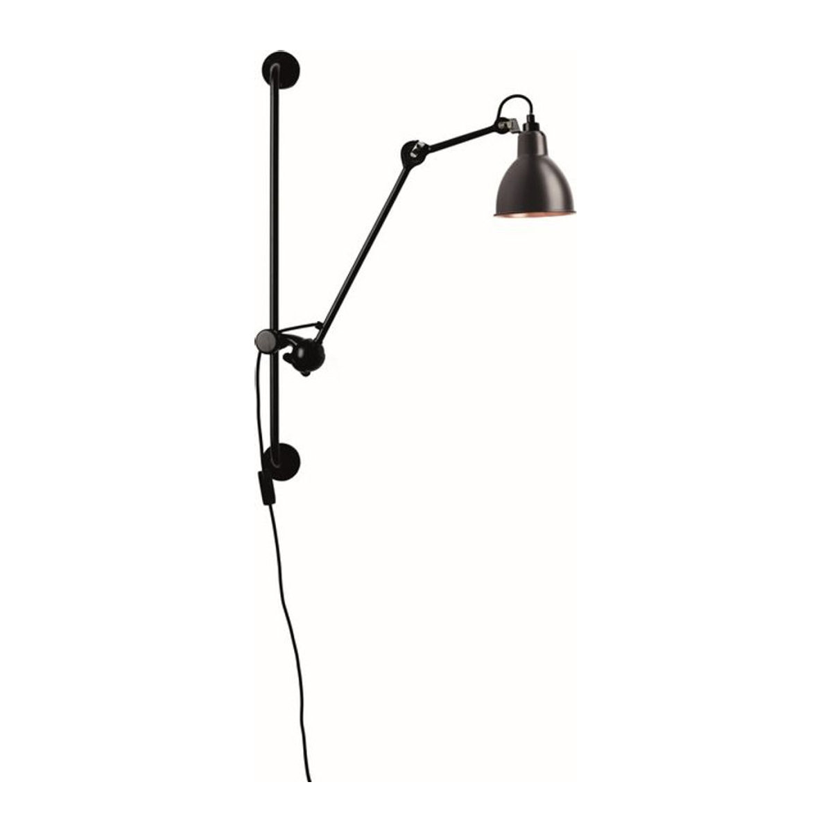 DCWéditions Wandleuchte Gras N 210 in Schwarz im Industrial-Design - Bild 1