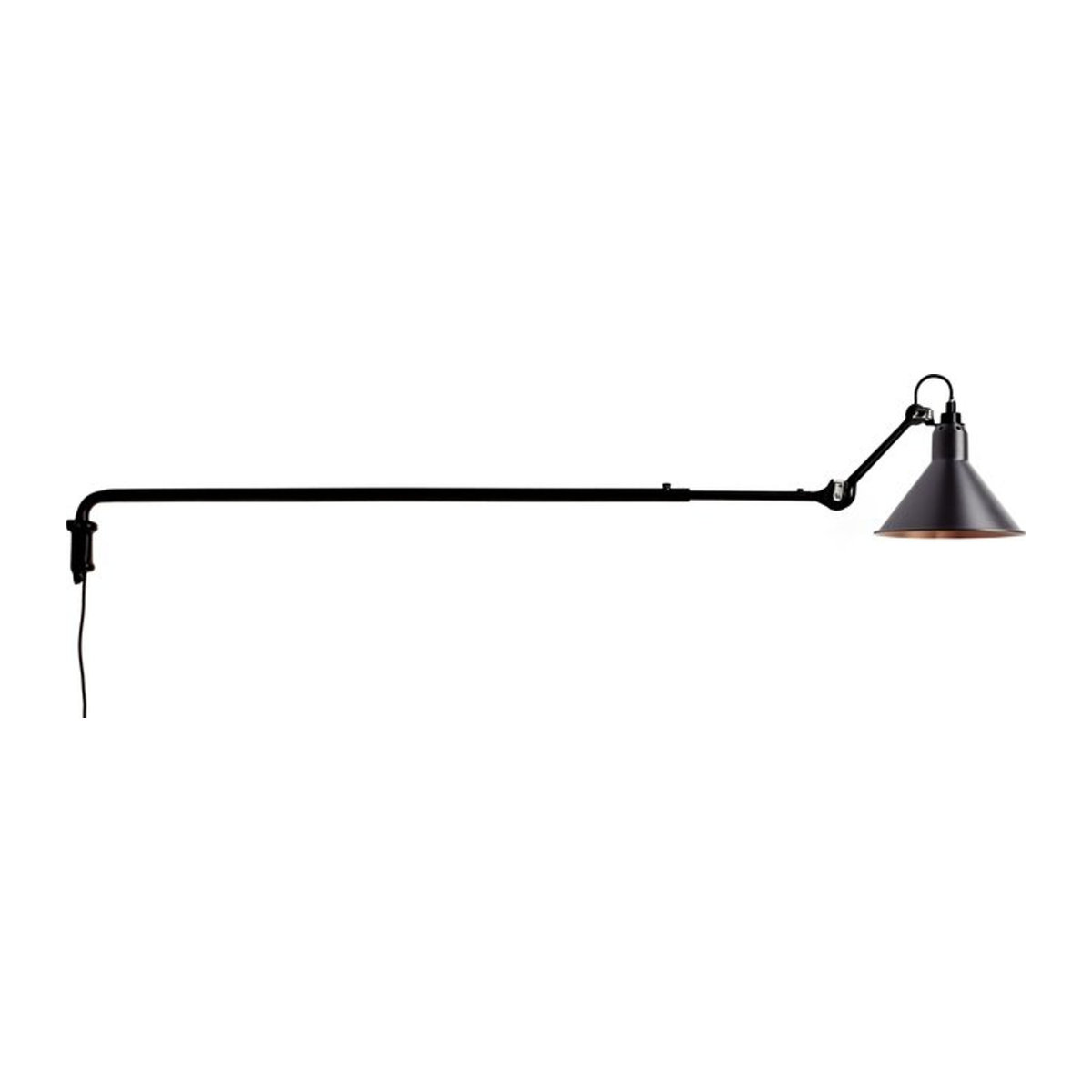 DCWéditions Wandleuchte Gras N 213 in Schwarz im Industrial-Design - Bild 1