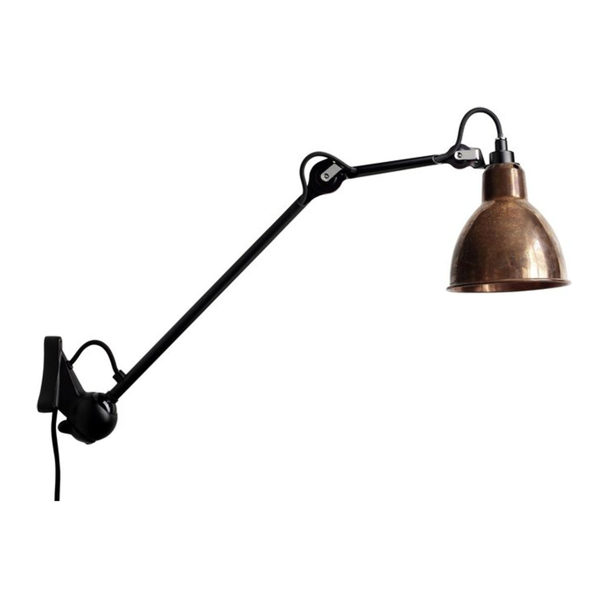 DCWéditions Wandleuchte Gras N 222 in Schwarz und Bronze im Industrial Design - Bild 1