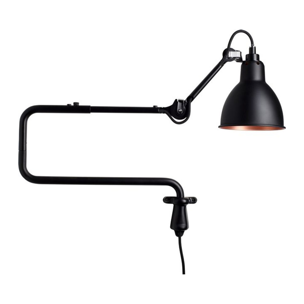 DCWéditions Wandleuchte Gras N 303 aus Stahl in Schwarz im Industrial-Design - Bild 1