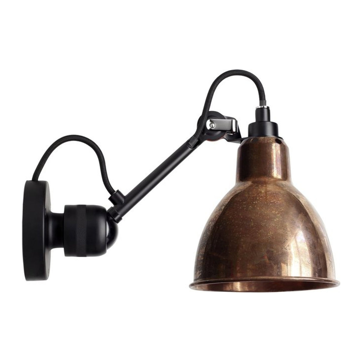 DCWéditions Wandleuchte Gras N 304 in Schwarz im Industrial Design - Bild 1