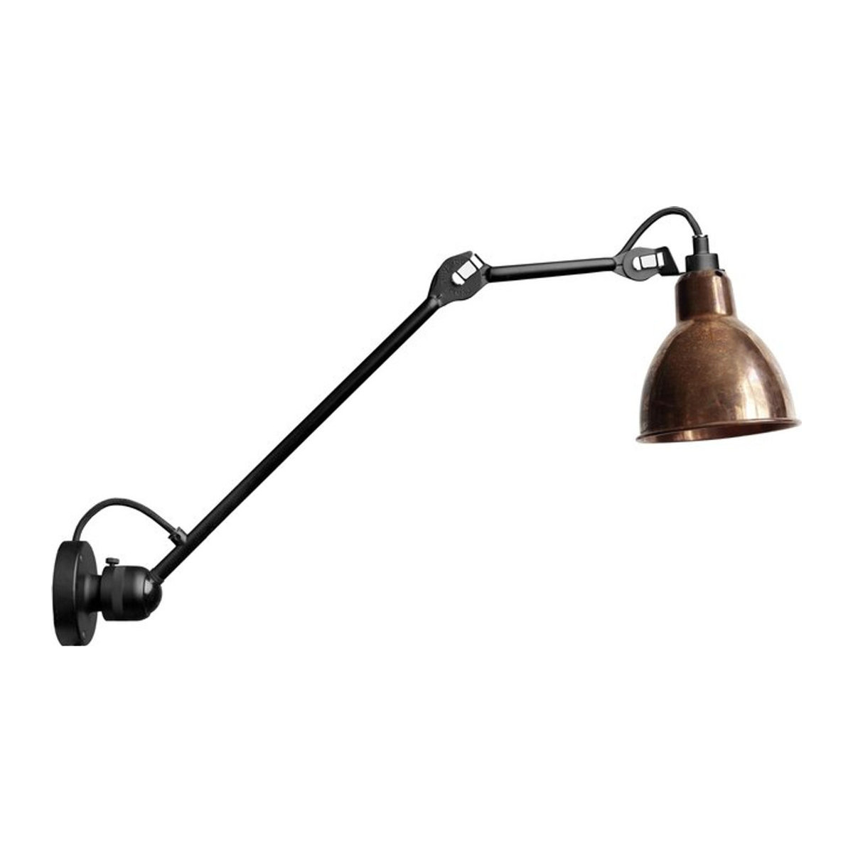 DCWéditions Wandleuchte Gras N 304 L40 in Bronze im Industrial Design - Bild 1